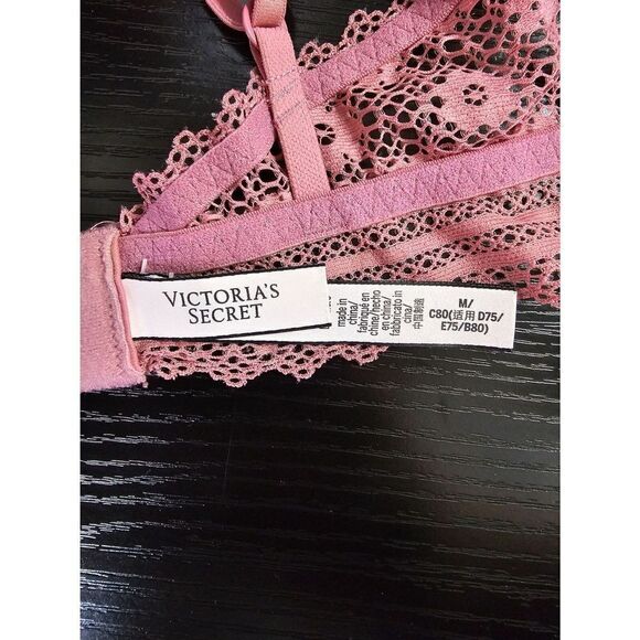 Victoria's Secret Lacie Wireless Bralette Pink Size Medium - Picture 6 of 6